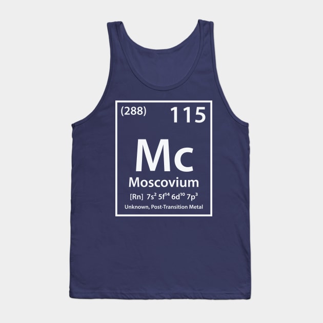 Moscovium Element Tank Top by cerebrands